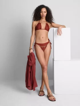 Lánc díszítésű, oldalt megkötős bikini alsó