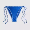 Öltéses részletekkel díszített, oldalán megkötős bikini alsó