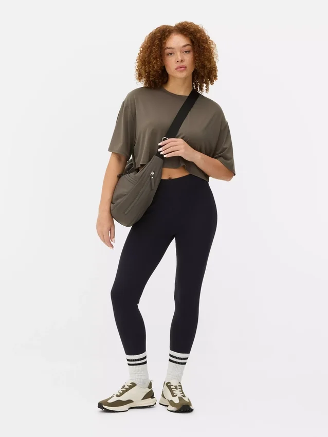 Magas derekú jersey leggings