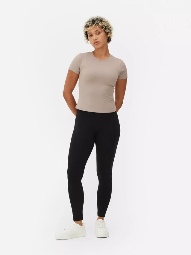 Magas derekú jersey leggings