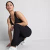 Magas derékú, sima, támasztó sportlegging