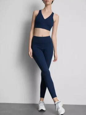 Magas derékú, sima, támasztó sportlegging