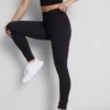 Magas derékú, sima, támasztó sportlegging