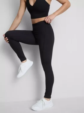 Magas derékú, sima, támasztó sportlegging
