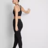 Magas derékú, sima, támasztó sportlegging