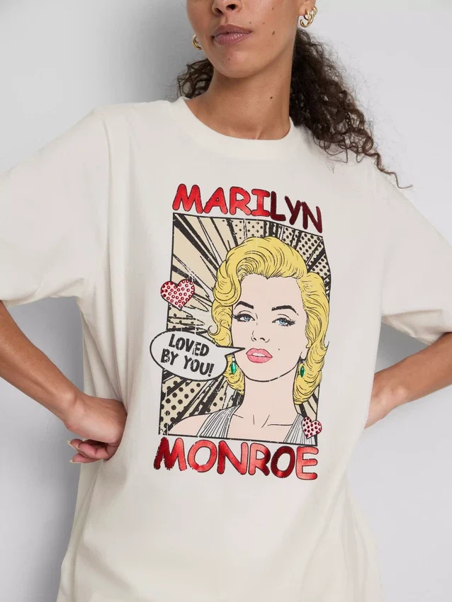 Marilyn Monroe oversize pamut póló