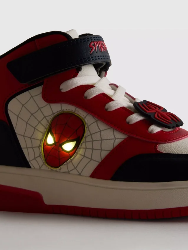 Marvel Pókember világító magas szárú cipő