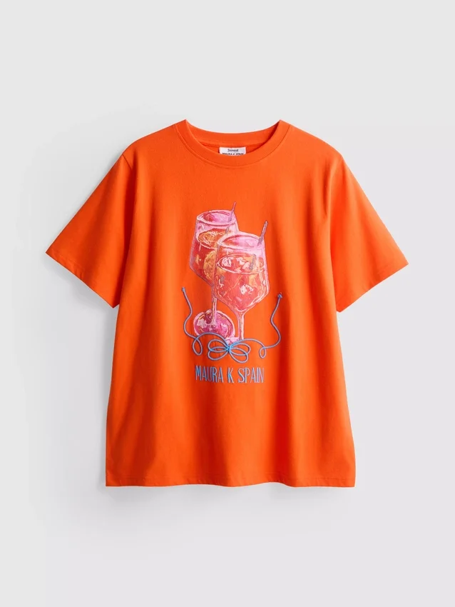 Maura K Spain laza, grafikás póló