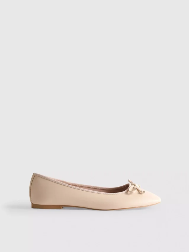 Műbőr balerina cipő