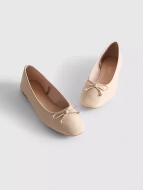 Műbőr balerina cipő