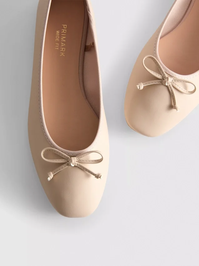 Műbőr balerina cipő