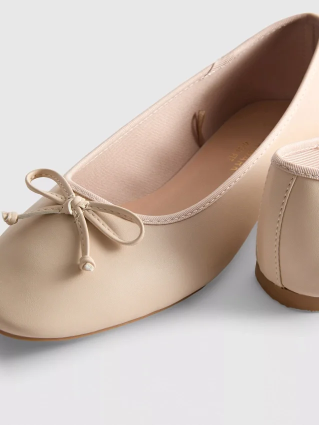 Műbőr balerina cipő