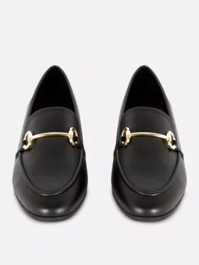 Műbőr csatós loafer
