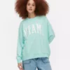 „Miami” feliratú, oversize pulóver