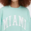 „Miami” feliratú, oversize pulóver