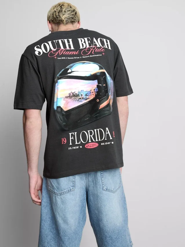 Miami grafikus póló