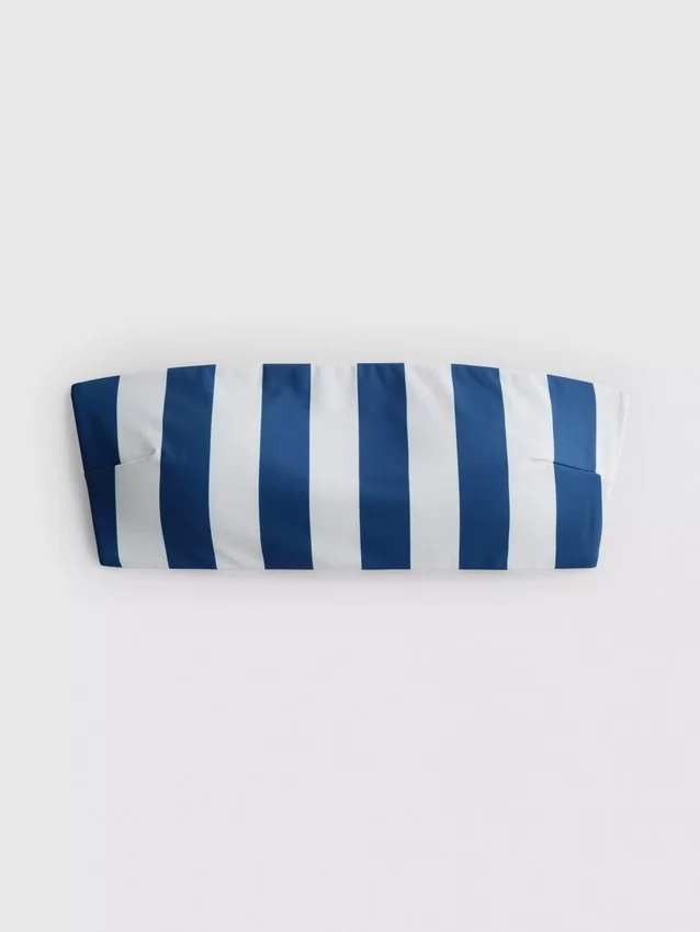 Mintás bandeau bikini felső
