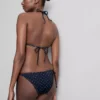 Mintás, oldalt kötős bikini alsó