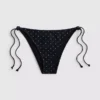 Mintás, oldalt kötős bikini alsó