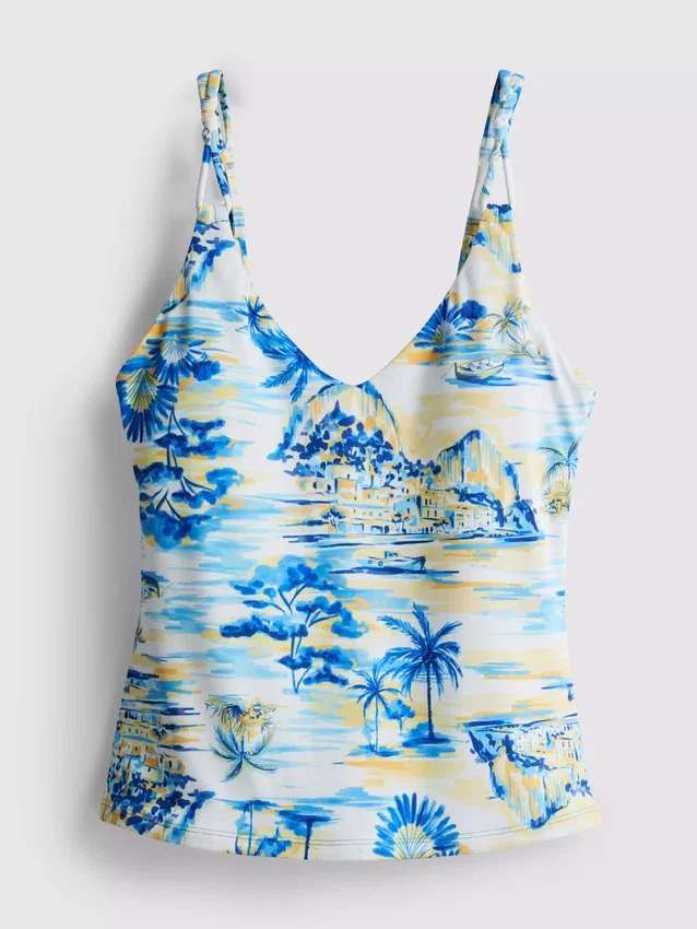 Mintás tankini felső