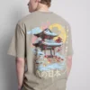 Mosott, japán grafikás póló