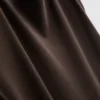 Második bőr négyzet nyakú midi ruha