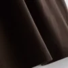 Második bőr négyzet nyakú midi ruha