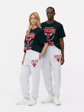 NBA Chicago Bulls húzózsinóros joggingnadrág