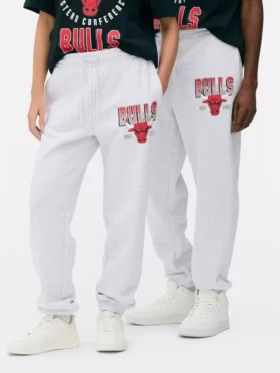 NBA Chicago Bulls húzózsinóros joggingnadrág
