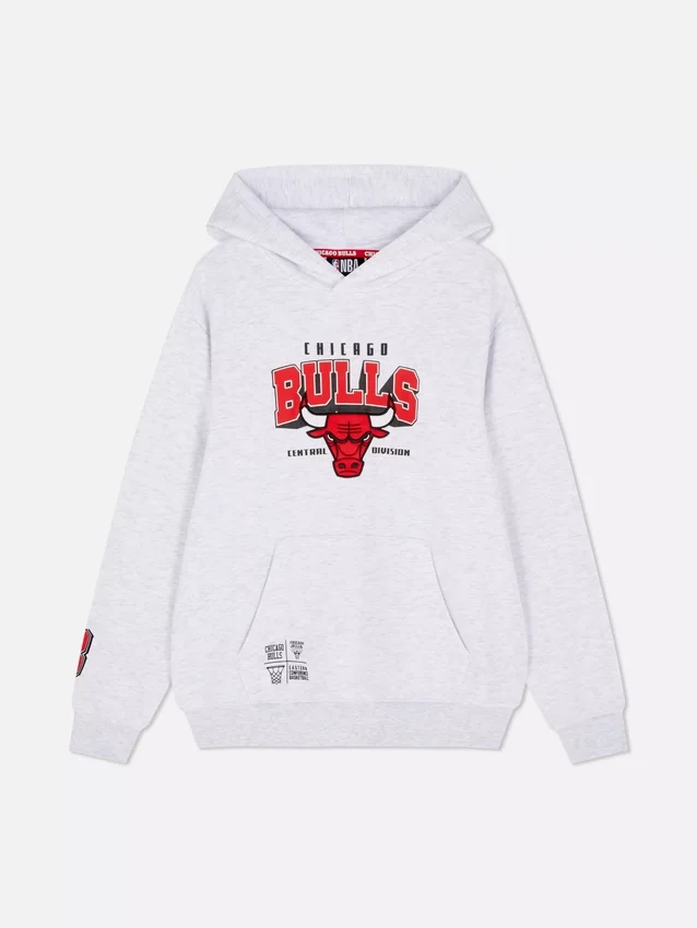 NBA Chicago Bulls logós kapucnis pulóver