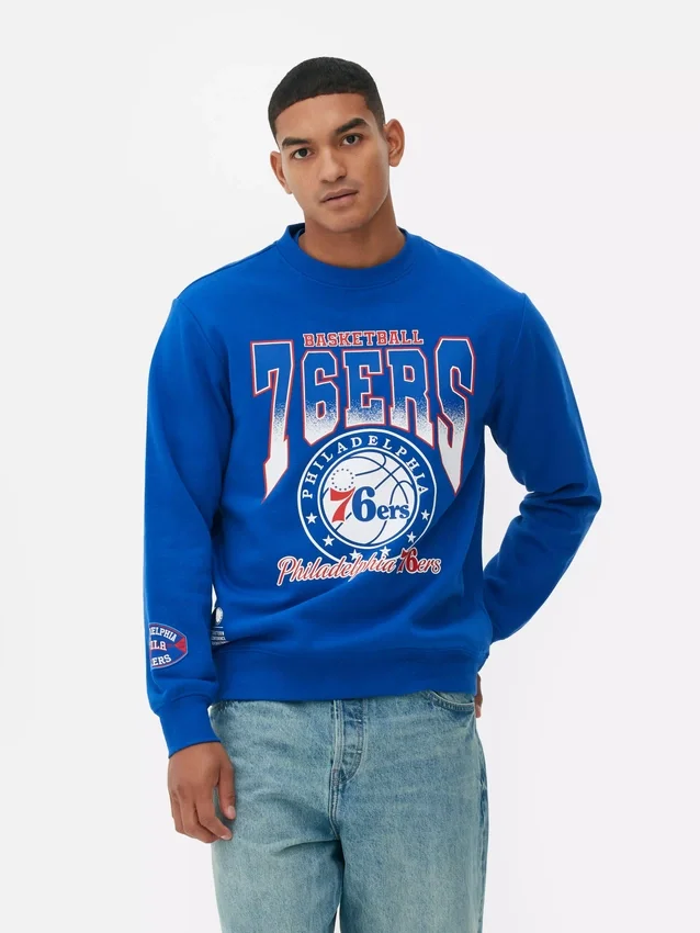 NBA Philadelphia 76ers grafikás pulóver