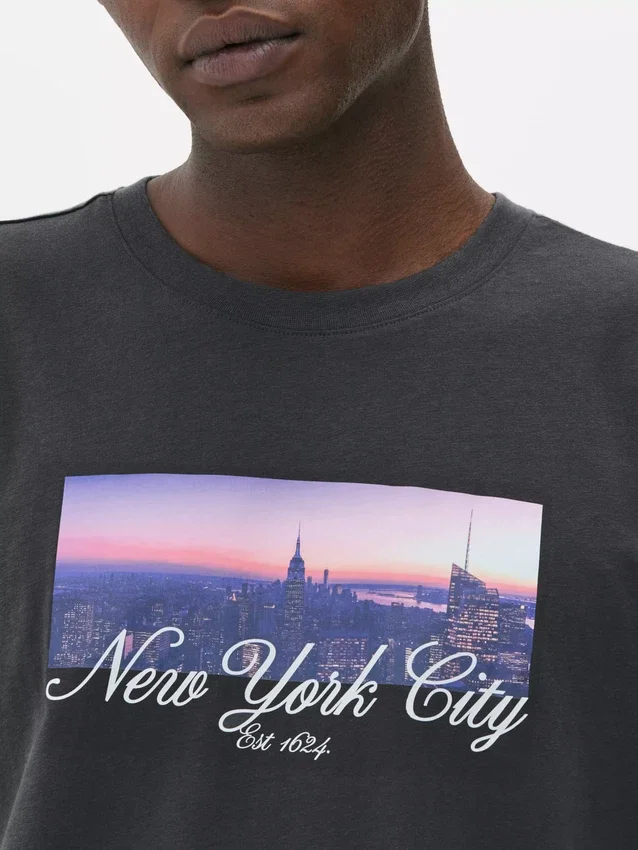 New York-i nyomtatott póló