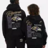 NFL Baltimore Ravens nyomtatott kapucnis pulóver