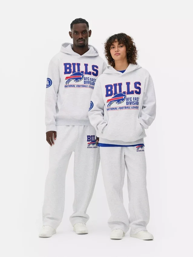 NFL Buffalo Bills nyomtatott kapucnis pulóver