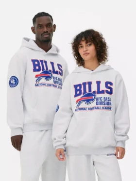 NFL Buffalo Bills nyomtatott kapucnis pulóver