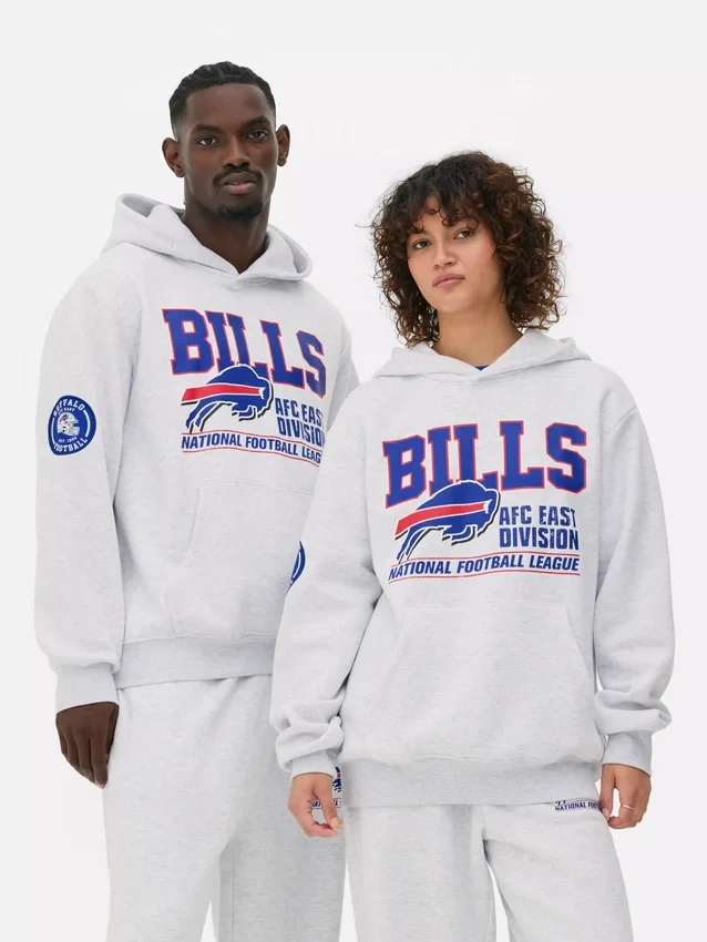 NFL Buffalo Bills nyomtatott kapucnis pulóver