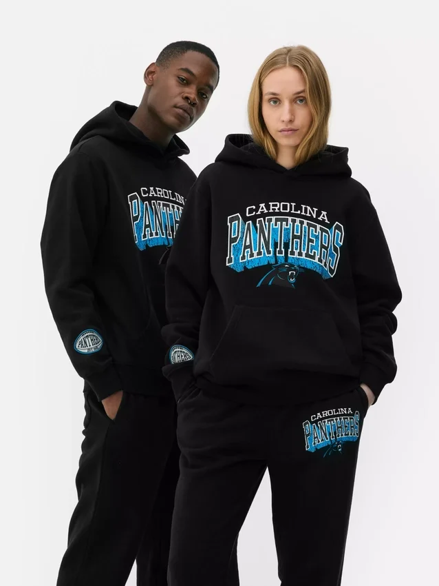NFL Carolina Panthers logós kapucnis pulóver