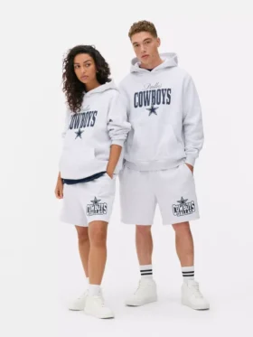 NFL Dallas Cowboys nyomtatott kapucnis pulóver