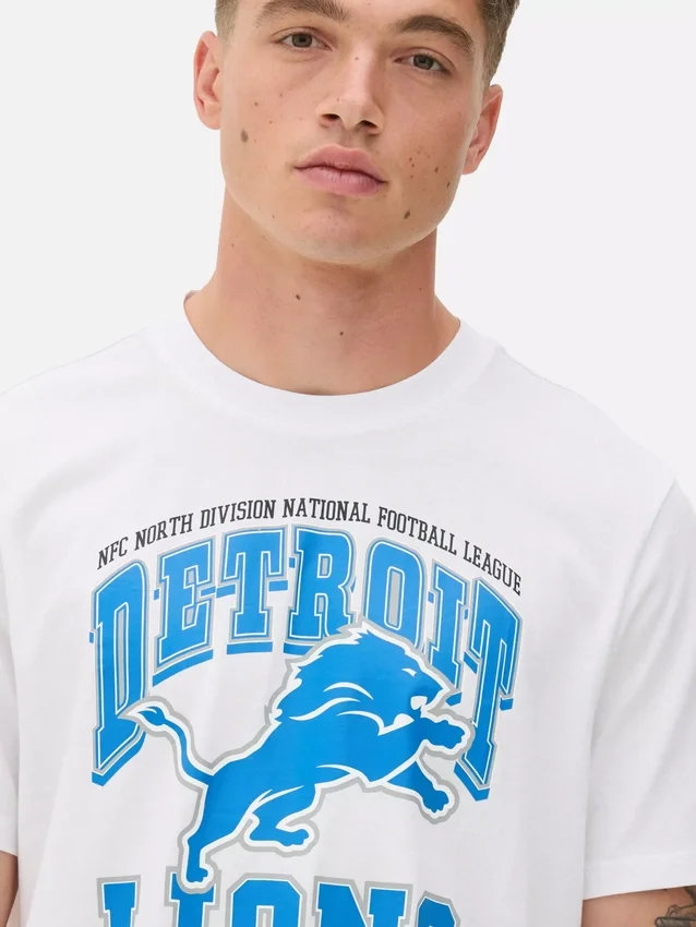 NFL Detroit Lions nyomtatott póló