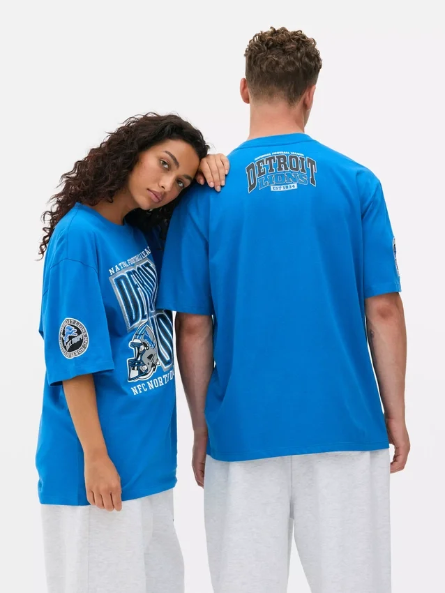 NFL Detroit Lions nyomtatott póló