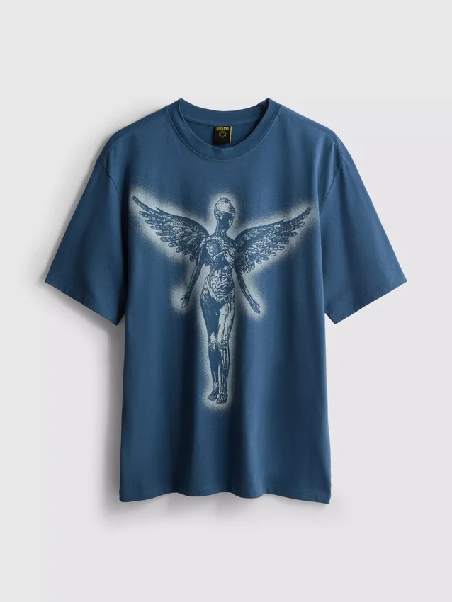 Nirvana angyalos grafikás póló