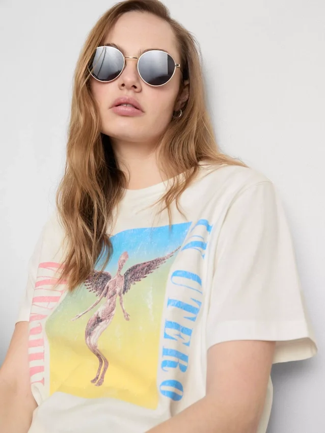 Nirvana pamut szivárványos turné póló