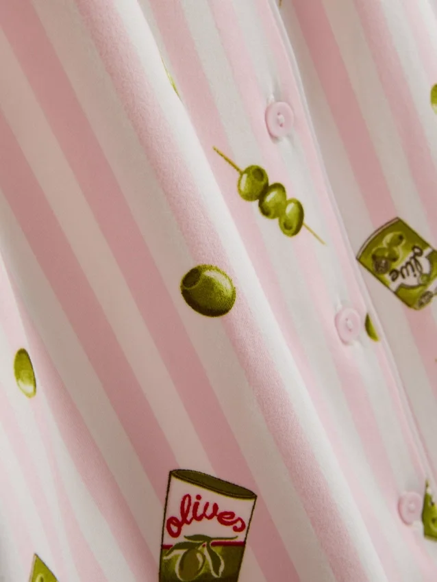 Nyomtatott boyfriend rövid pizsama