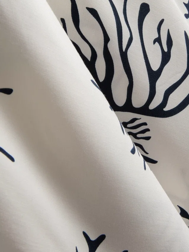Nyomtatott korallszínű mini chemise