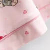 Nyomtatott teddy boyfriend rövid pizsama