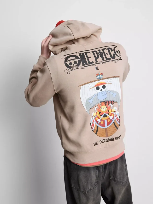 One Piece Thousand Sunny kapucnis pulóver