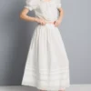 Pamut broderie midi szoknya