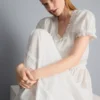 Pamut broderie midi szoknya