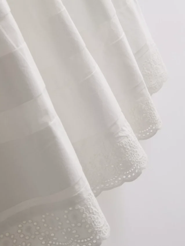 Pamut broderie midi szoknya