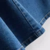 Pamut denim A-vonalú miniruha